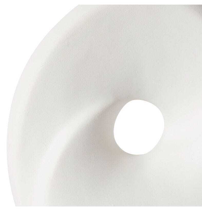 E Style 20cm Ceramic Dakota Sculpture - White