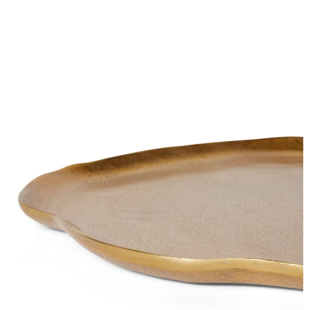 E Style Decor Abelia Decorative Tray Tabletop Home Display 52cm Round Gold