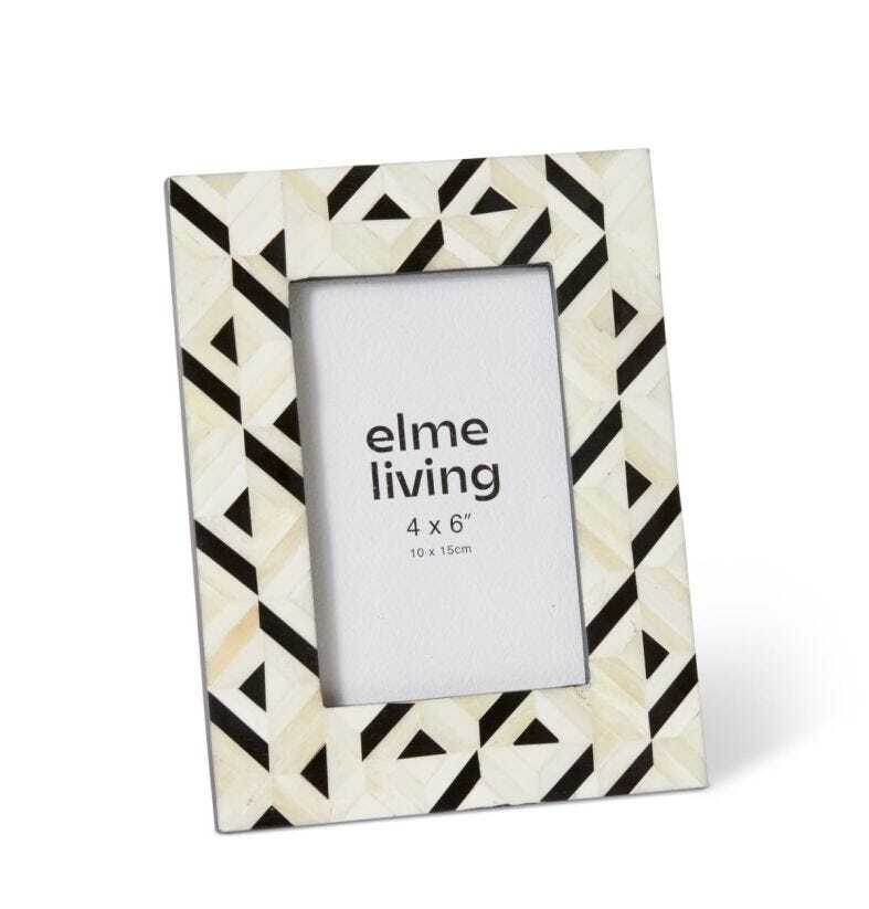 E Style Colter Bone/Glass/MDF 4x6" Photo Frame