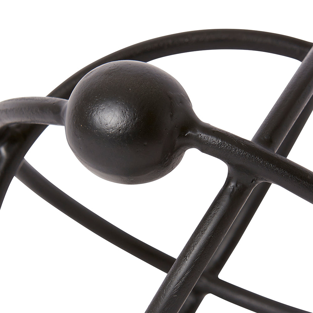 E Style Atom Home Decorative Sculpture Black - 21 x 21 x 17cm