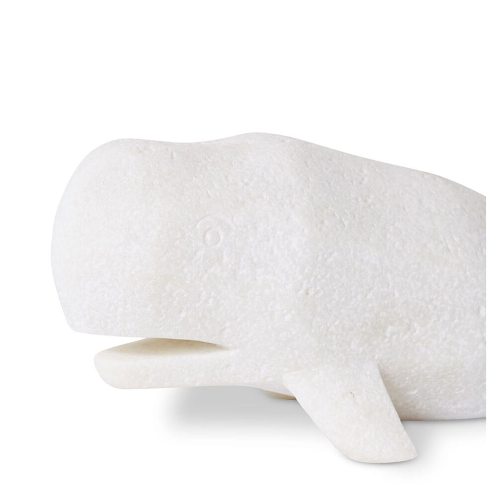 E Style Whale Sculpture Tabletop Home Decor 31cm White