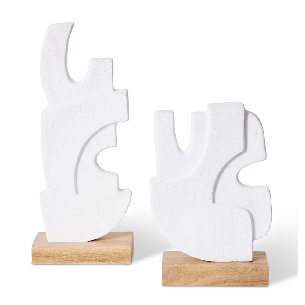 E Style Muzaffar Sculpture Tabletop Home Decor 34cm White/Natural