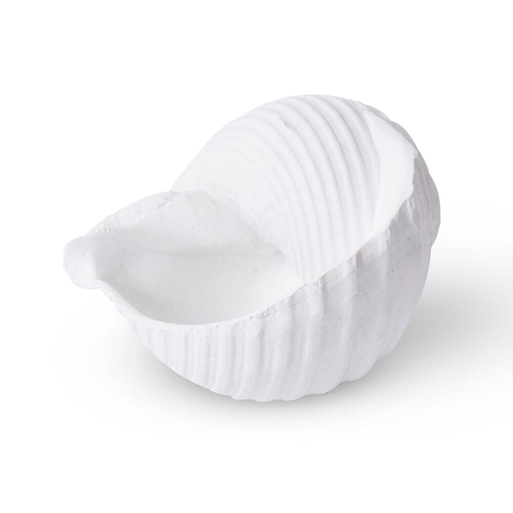 E Style Shell Moon Snail Sculpture Tabletop Home Decor 11cm White
