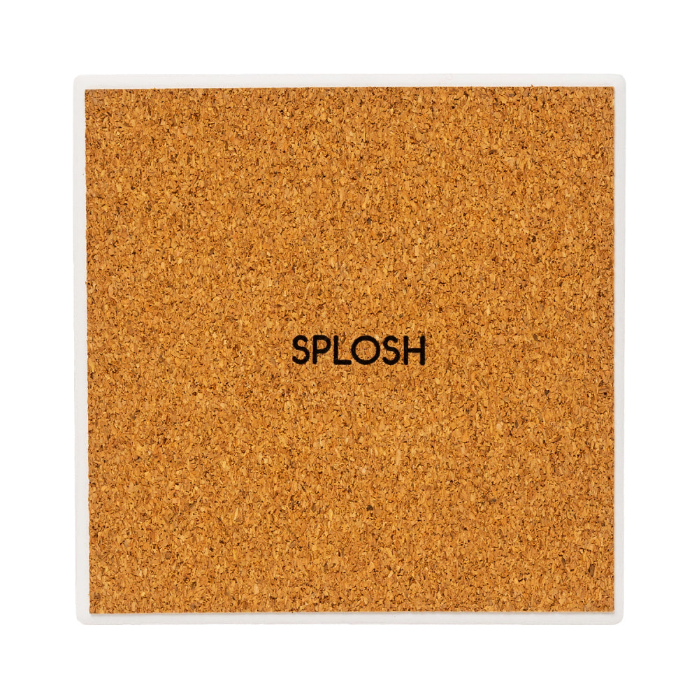 12PK Splosh Desert Dunes 11cm Flower Ceramic Coaster Square