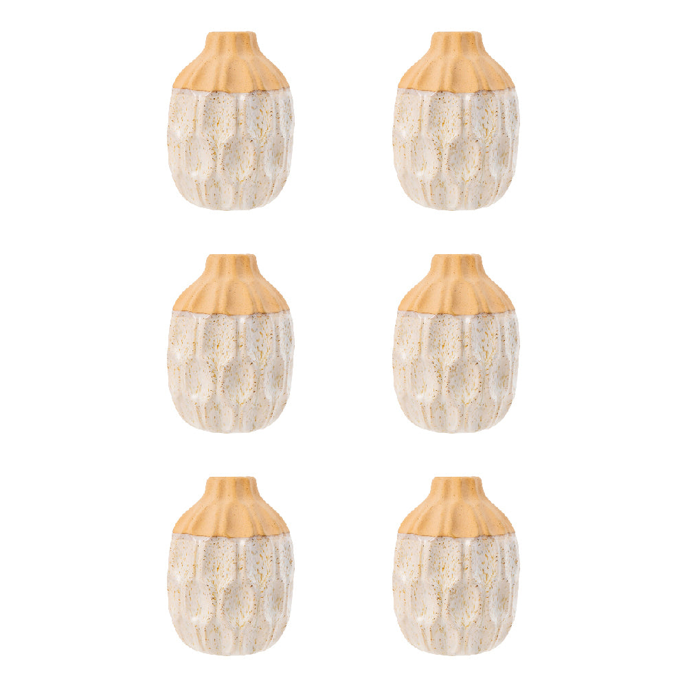 6PK Splosh Desert Dunes Ceramic Vase Home Decor 13.5x18cm