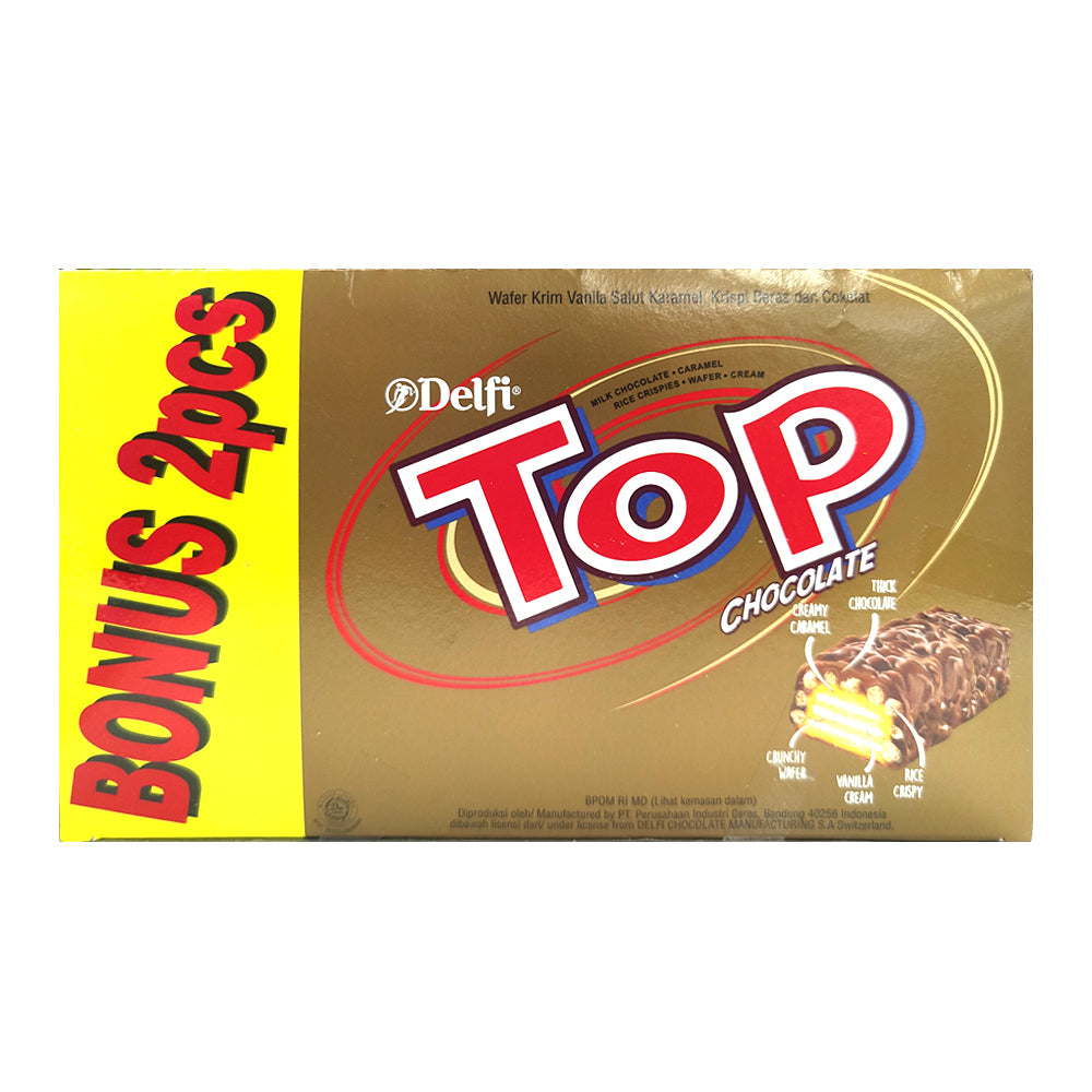 3x 24pc + 2pc Bonus  9g Delfi Top Chocolate Bar Box