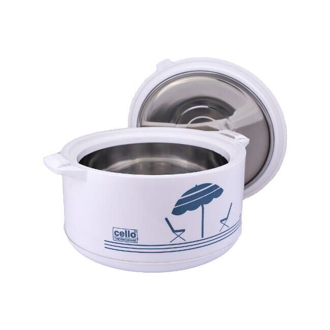 Cello Chef Deluxe 5L Stainless Steel Hot Pot Casserole Food Warmer White