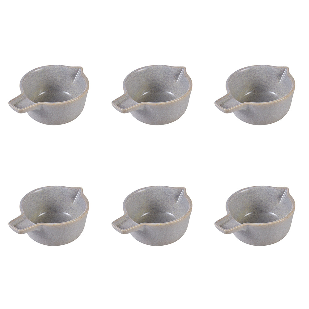 6PK Davis & Waddell Nori Porcelain Mini Pourer 15x11cm/210ml - Light Grey