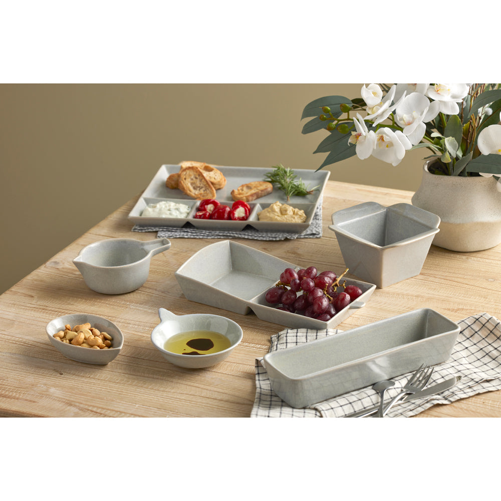 6PK Davis & Waddell Nori Porcelain Mini Pourer 15x11cm/210ml - Light Grey