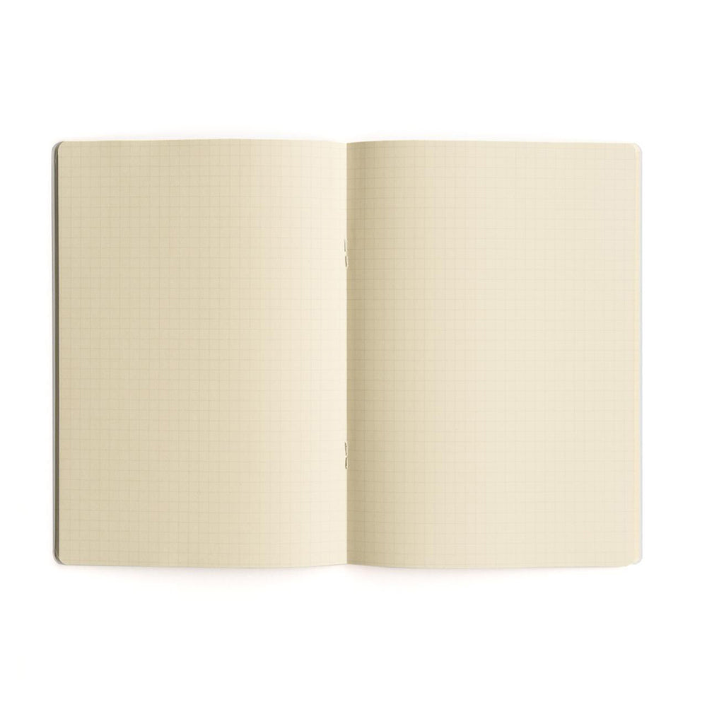 4PK Delfonics Rollbahn Slim Notebook A5 Grid Journal - Red