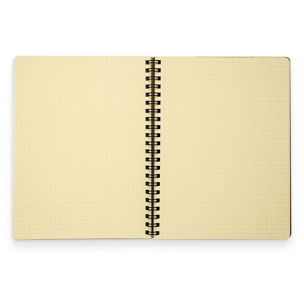 Delfonics  Rollbahn Spiral Bound Notebook Grid A5 Journal - Light Purple