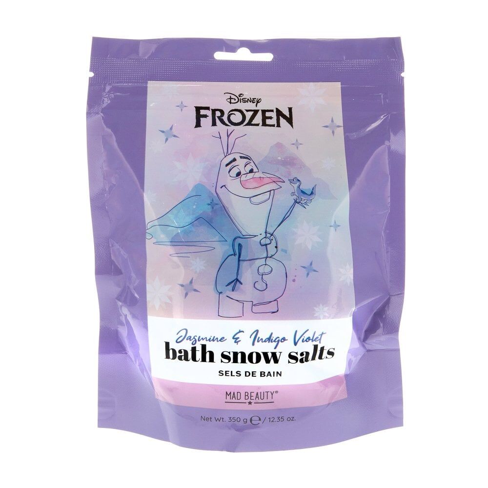 4PK Disney Frozen Olaf Scented Bath Snow Salts 350g Jasmine & Indigo Violet