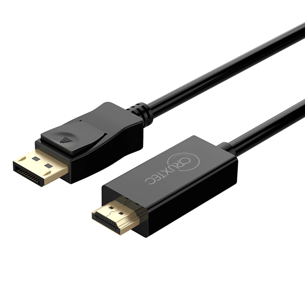 Cruxtec Displayport Male to HDMI Male Cable 4K 30Hz 3m - Black