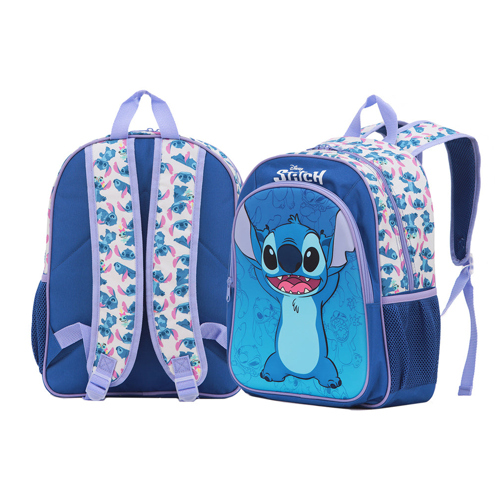 Disney Stitch 15'' Backpack Kids/Children School Bag - Blue
