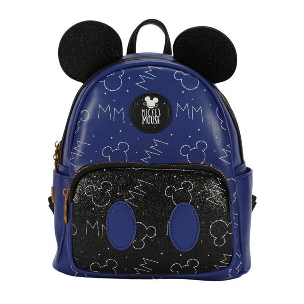 Disney Mickey PU Backpack Kids/Children Rucksack Bag - Blue/Black