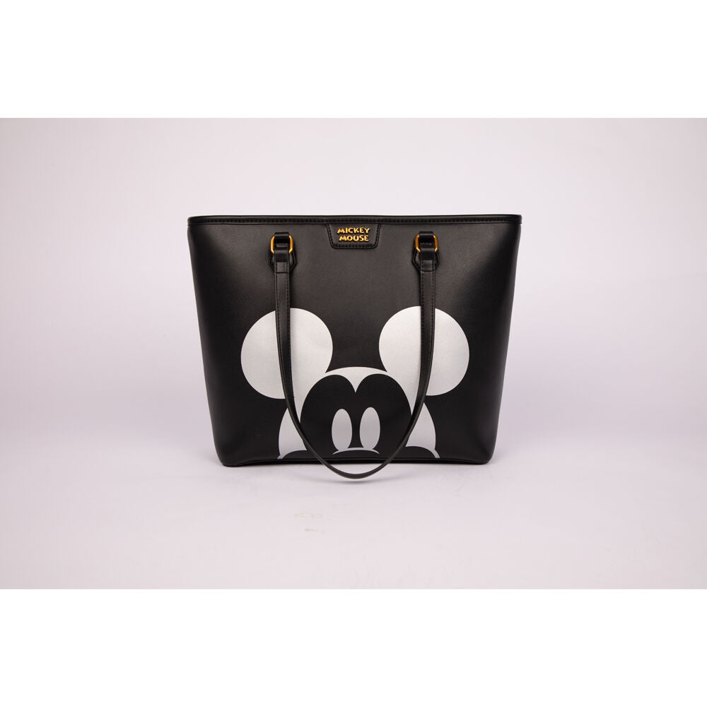 Disney Mickey Large PU Leather Tote Handbag 37x27cm - Black