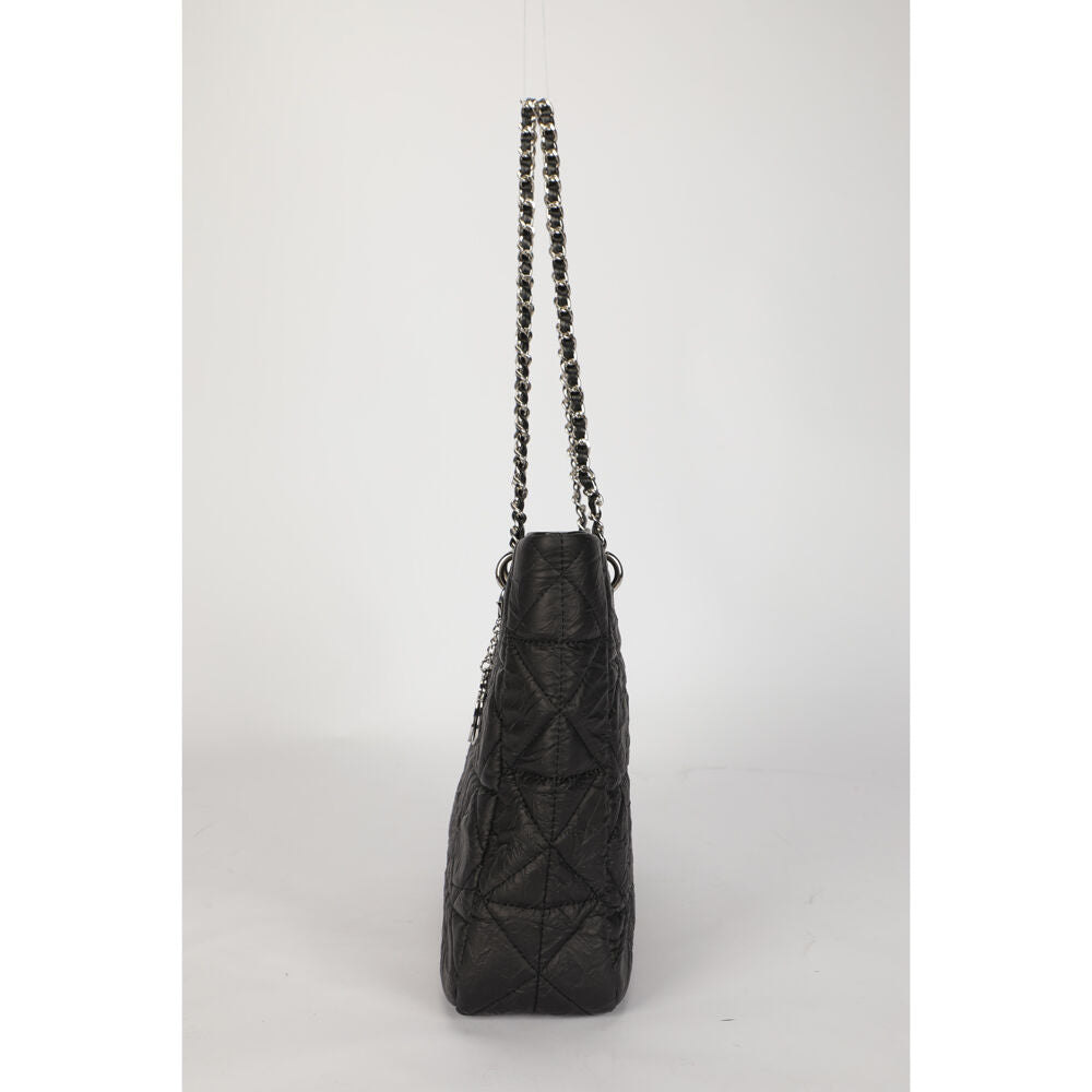 Disney Mickey Large Quilted Tote Handbag 35x27cm - Black