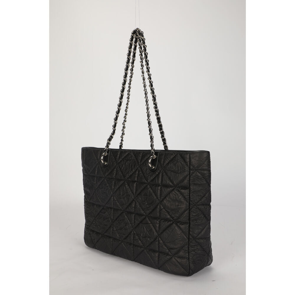 Disney Mickey Large Quilted Tote Handbag 35x27cm - Black