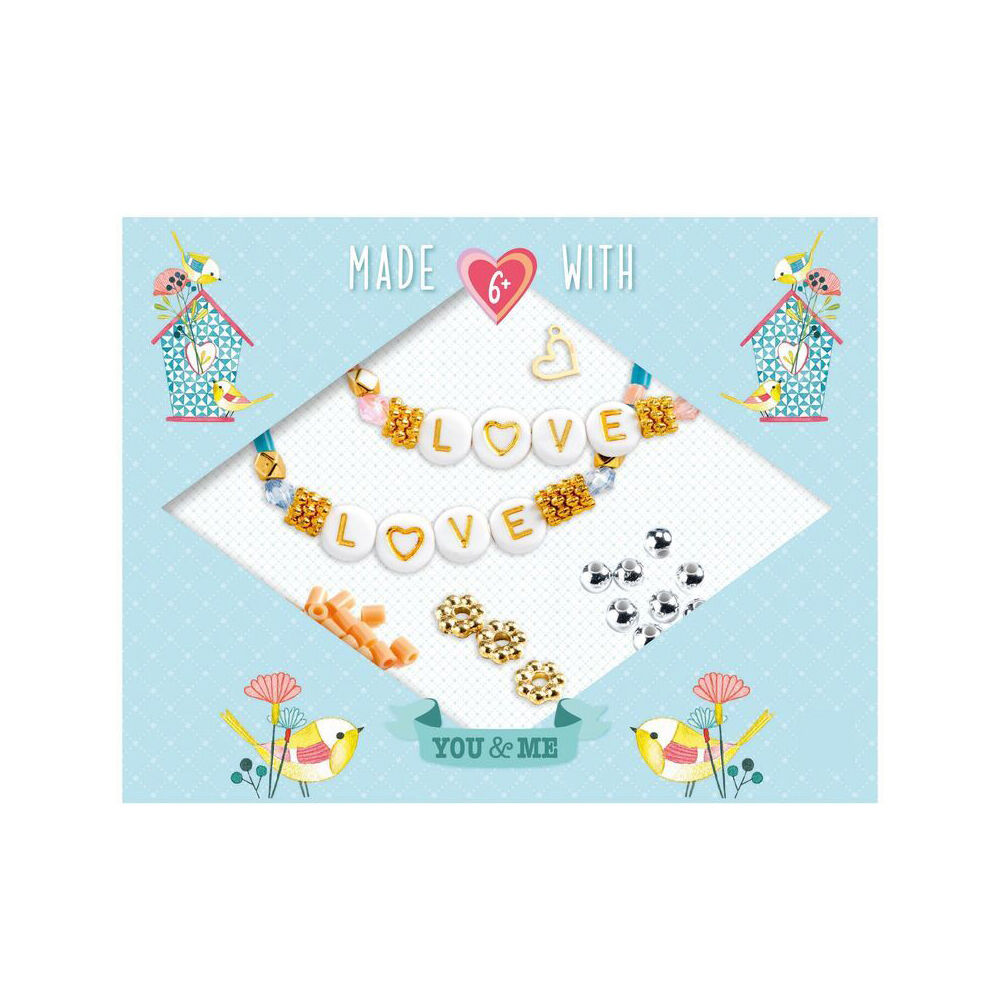 Djeco You & Me Letter Threading Beads Set Jewellery DIY Kit 6y+