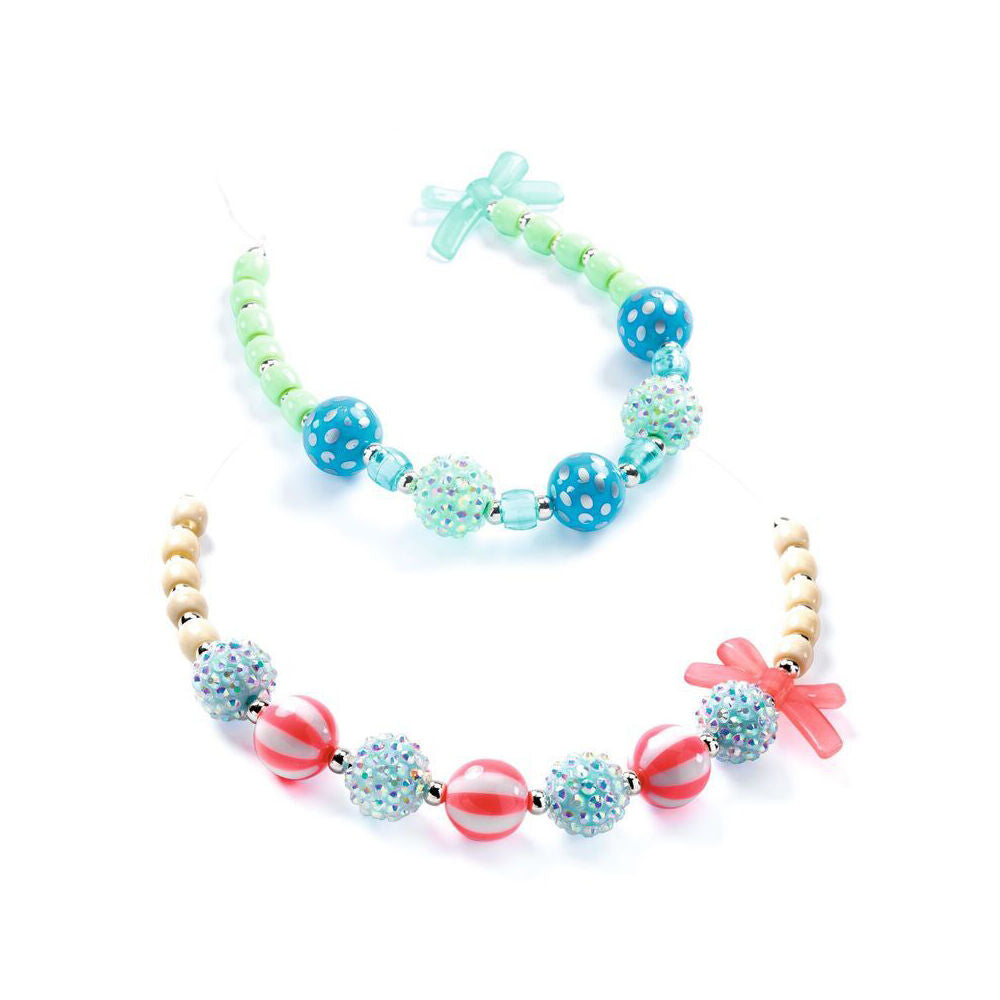 Djeco Silver Bubble Beads 15x15cm Craft Kit Kids/Children 4y+