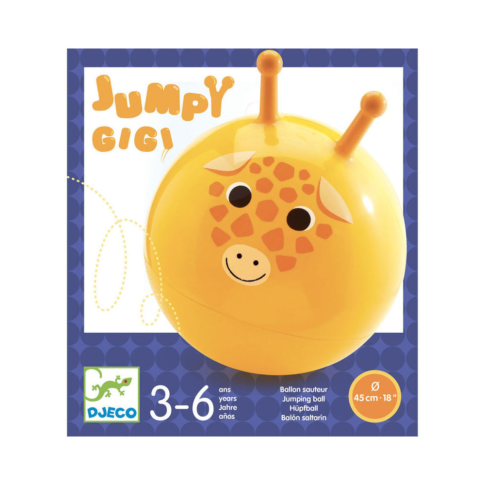 Djeco Gigi Jumpa Ball Hopper 20x22cm Kids Toy - Orange 3y+