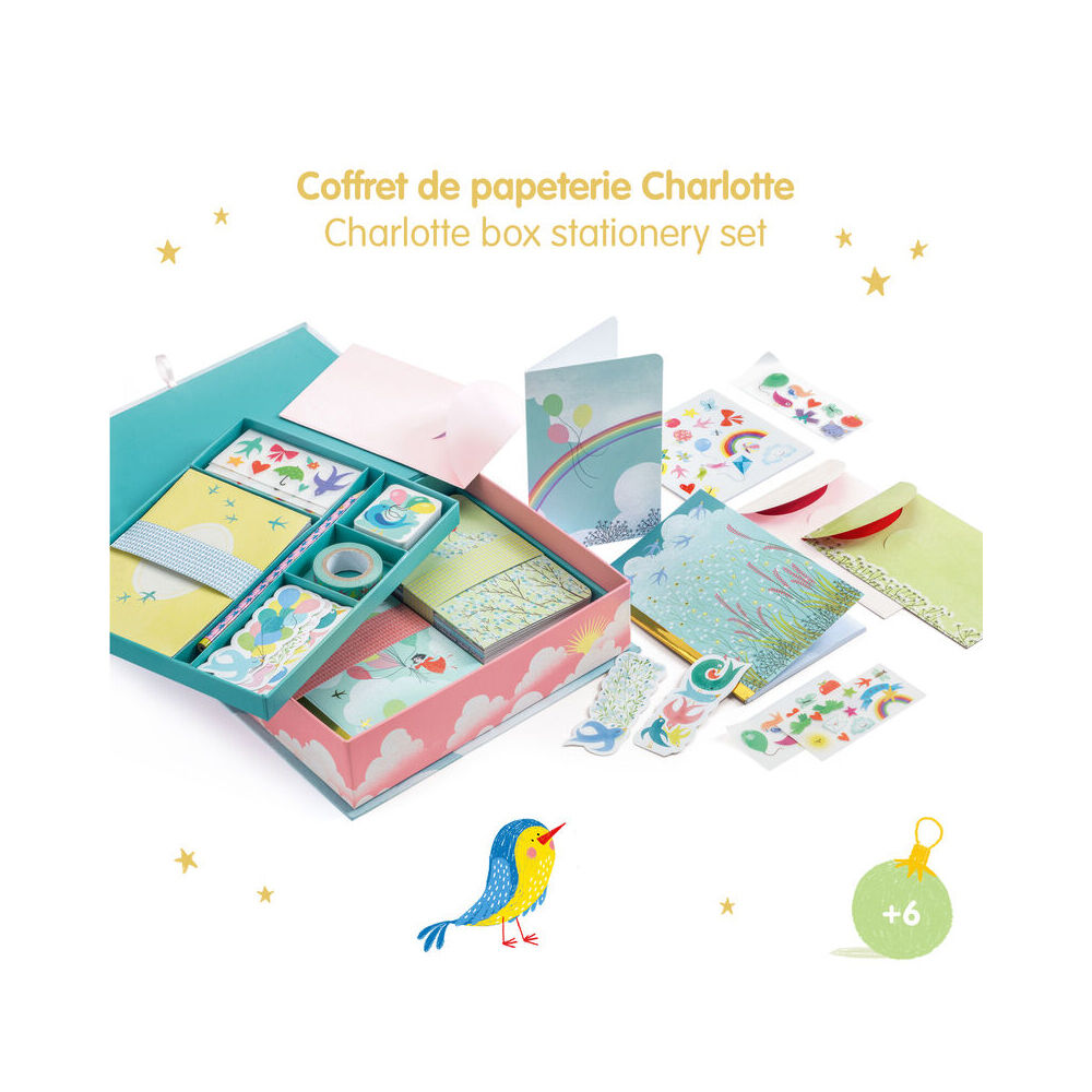 Djeco Charlotte Stationery Box Set 22x18cm Kids/Children 5y+
