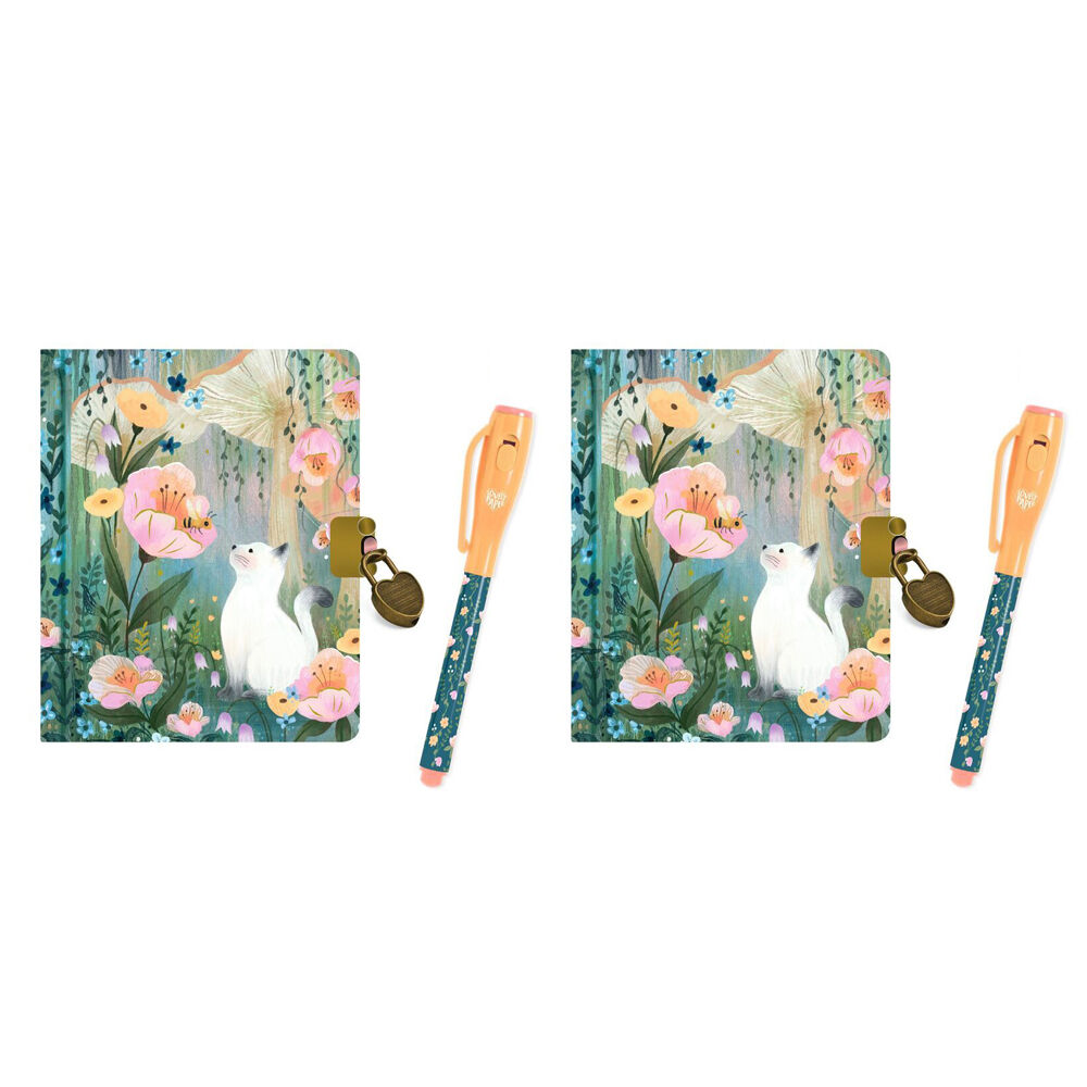 2PK Djeco Kendra Little Secret Notebook w/ Magic Pen Stationery 8y+