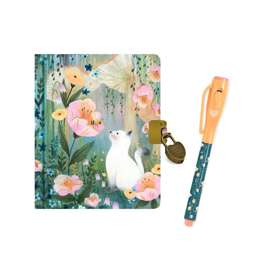 2PK Djeco Kendra Little Secret Notebook w/ Magic Pen Stationery 8y+