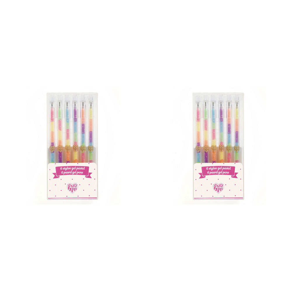 12pc Djeco Pastel Rainbow Gel Pens Kit Kids/Children 4y+