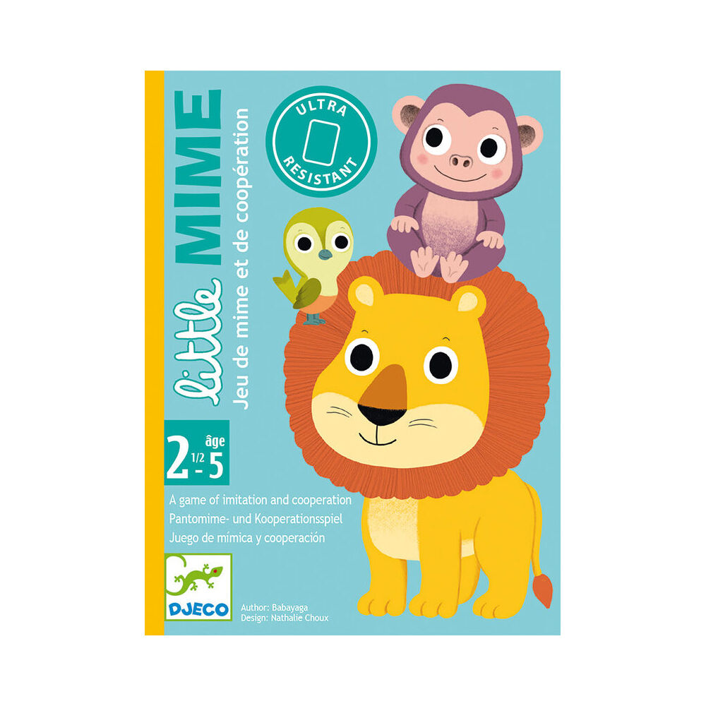Djeco Little Mime Animal Imitating Card Game Toddler 2.5y+