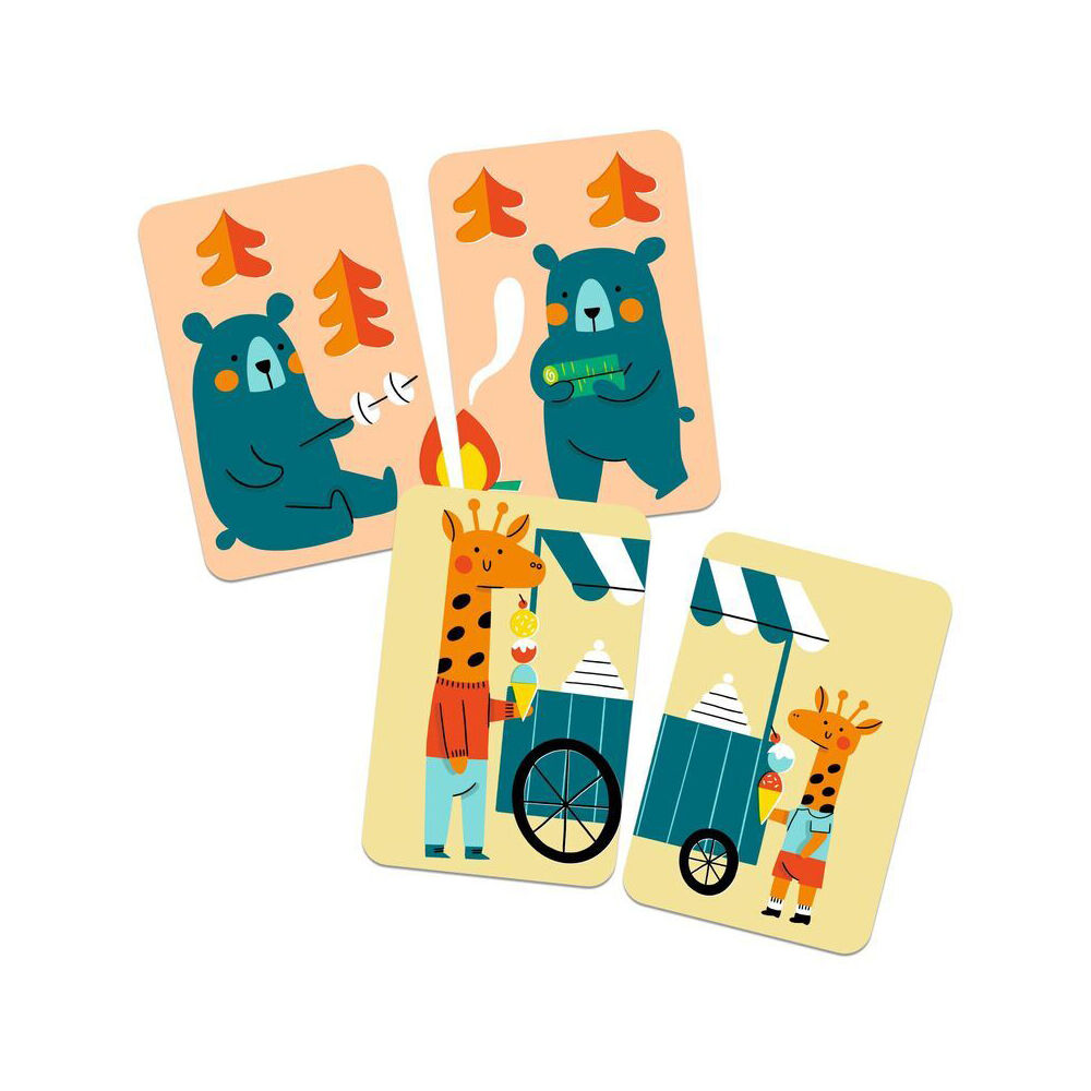 Djeco Mystery Wolf Pairs Matching Card Game Kids 4y+