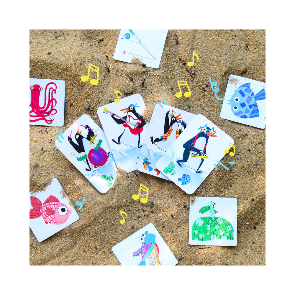 41pc Djeco Rock Band Tactical Card Game Set Kids 4y+