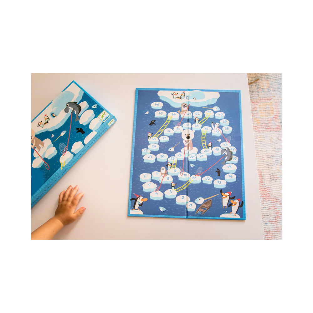 Djeco Snakes & Ladders Kids/Children 38x16cm Board Game Fun Play 5y+
