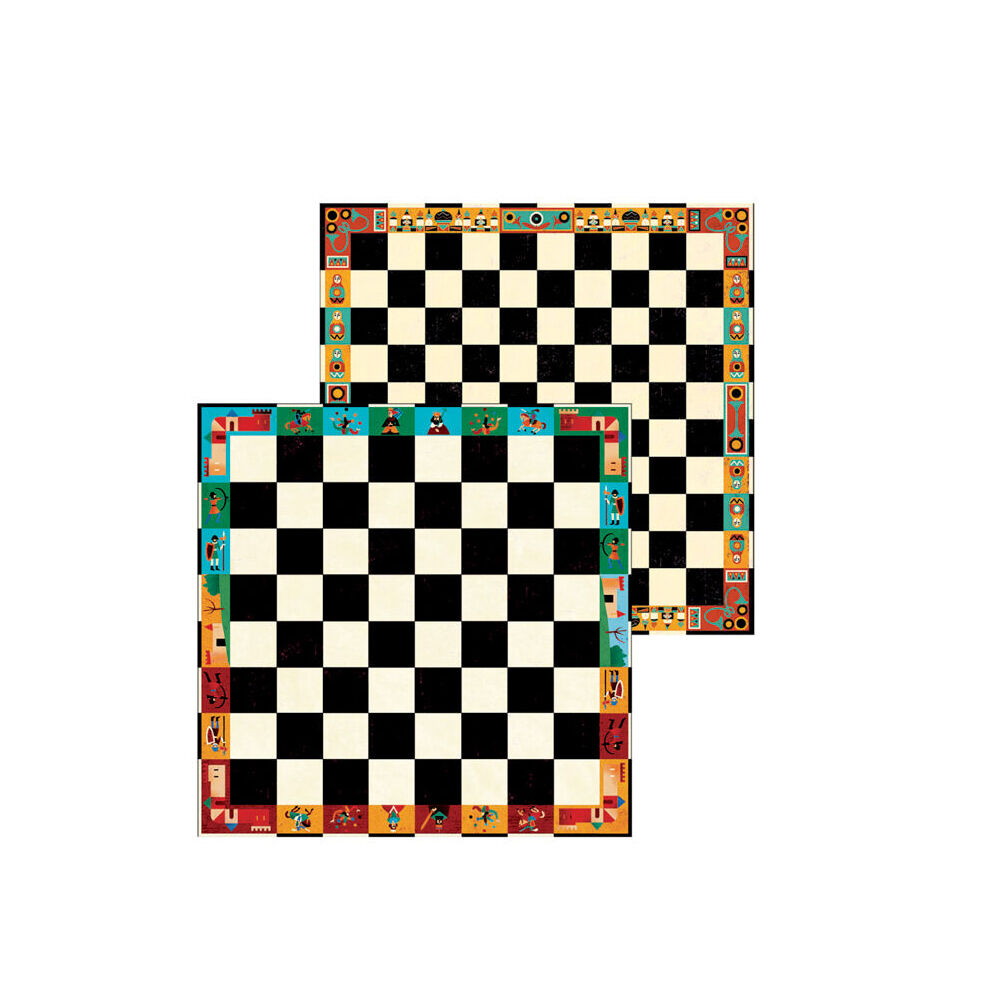 Djeco Chess & Checkers Kids 15.5x20cm Board Game Fun Play 6y+