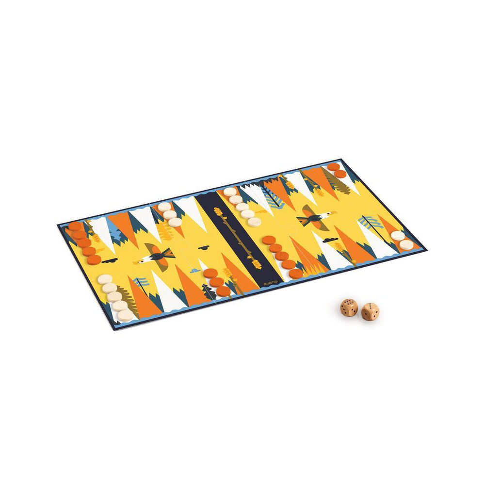 Djeco Backgammon Kids/Children Board Game Fun Play 8y+