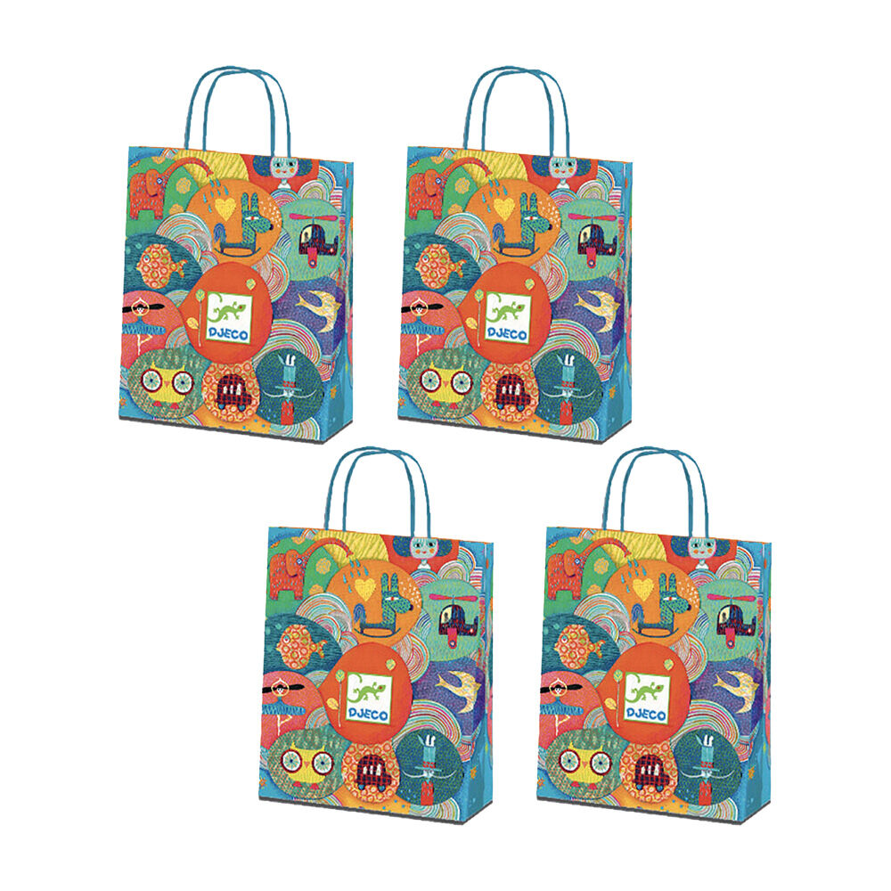 100PK Djeco Paper Gift Bag Birthday Party Packaging Small