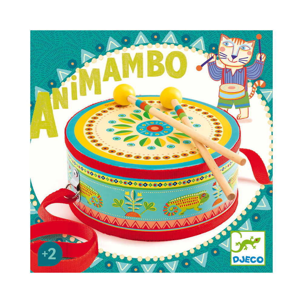 Djeco Animambo Drum Kids/Childrens Musical Play Toy 2y+