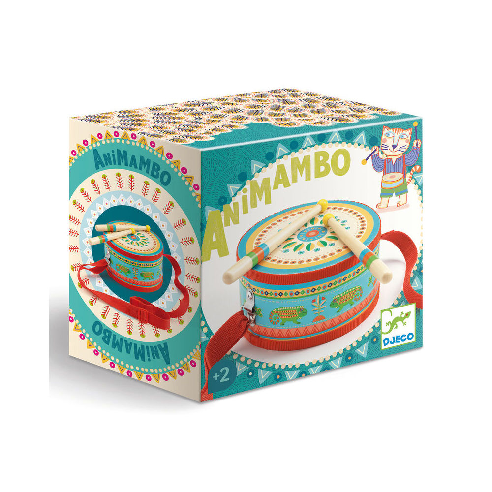 Djeco Animambo Drum Kids/Childrens Musical Play Toy 2y+
