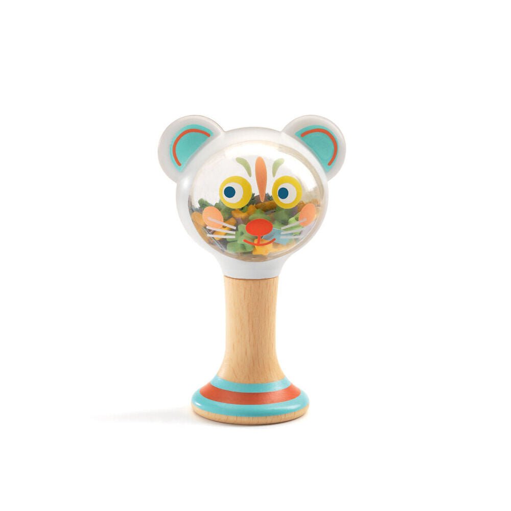 2PK Djeco Babymaraki Shaker/Rattle Kids/Children Toy 11cm Assorted 3m+