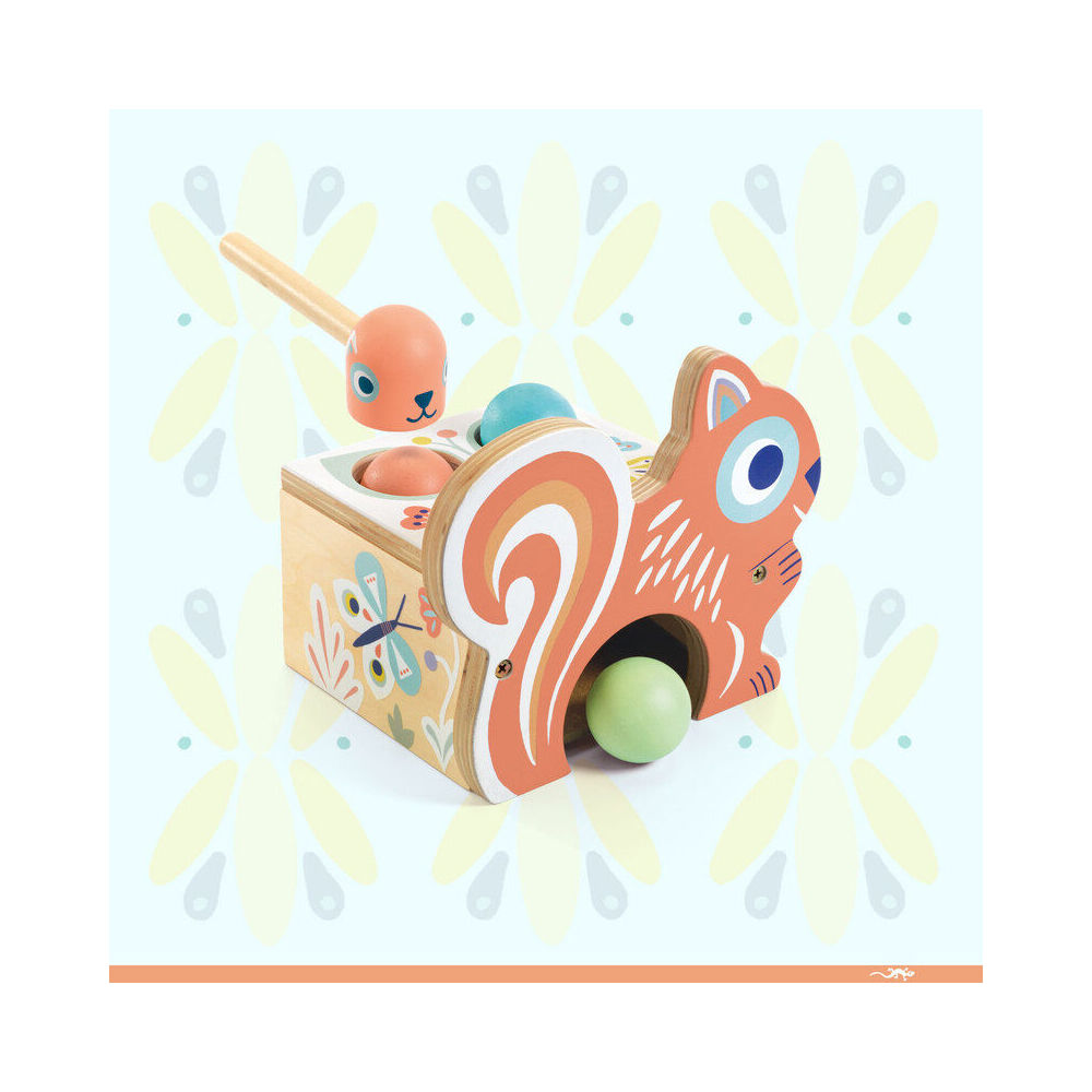 Djeco BabyNut Wooden TapTap Game Kids/Children 22.5cm Toy 18m+