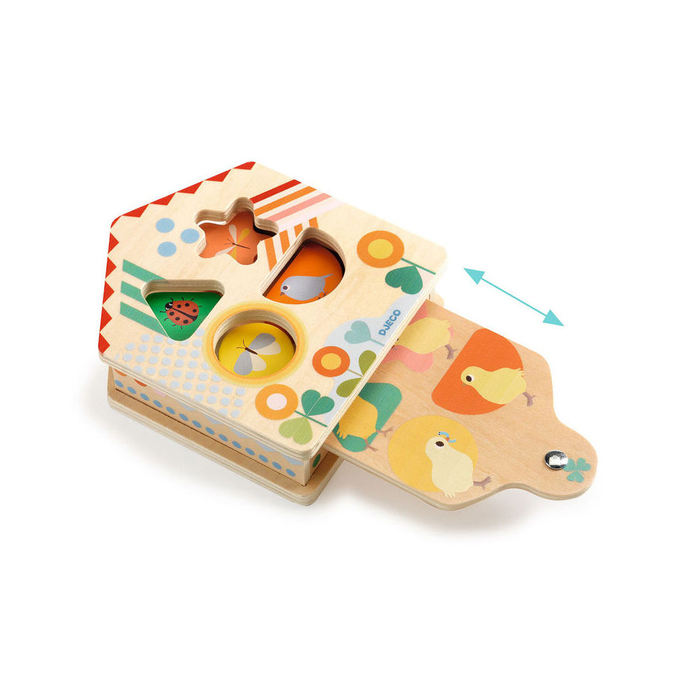 Djeco Cacaboom Shape Sorter w/ Tab 16cm Toy Kids/Children 18m+