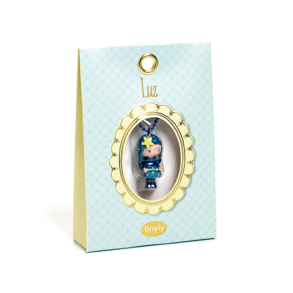 2PK Djeco Luz Tinyly Necklace Kids Plastic 13cm Fashion Jewellery 4y+