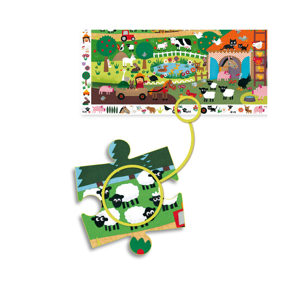 35pc Djeco The Farm Observation Puzzle Game 34x23cm 3y+
