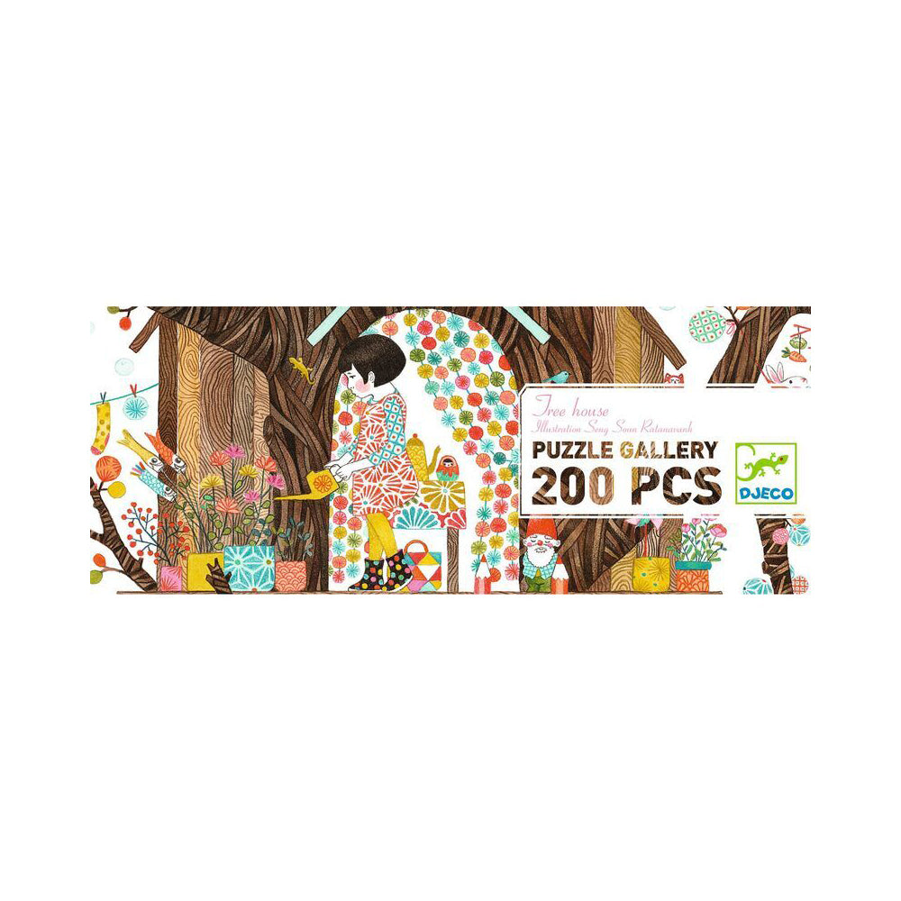 100pc Djeco Children's Lake Gallery & Tree House Gallery Jigsaw Puzzle 5y+