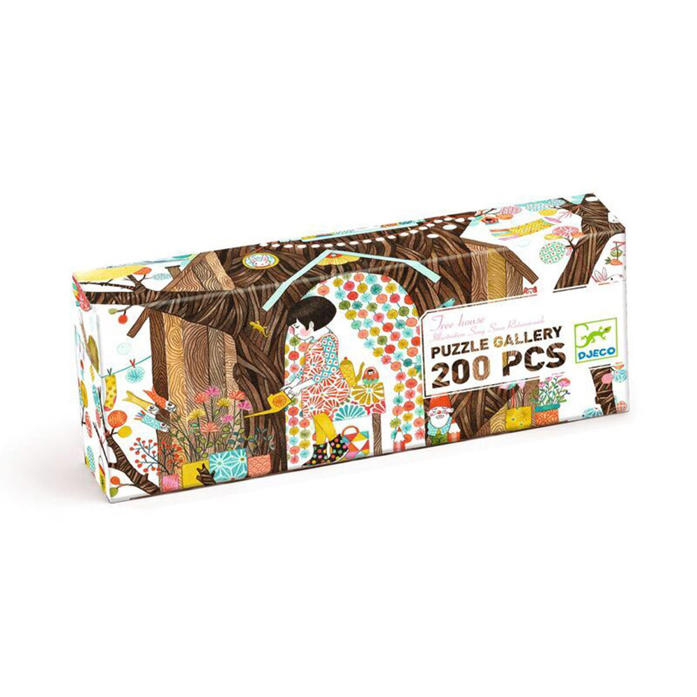 200pc Djeco Tree House Gallery Jigsaw Puzzle w/ Poster 5y+