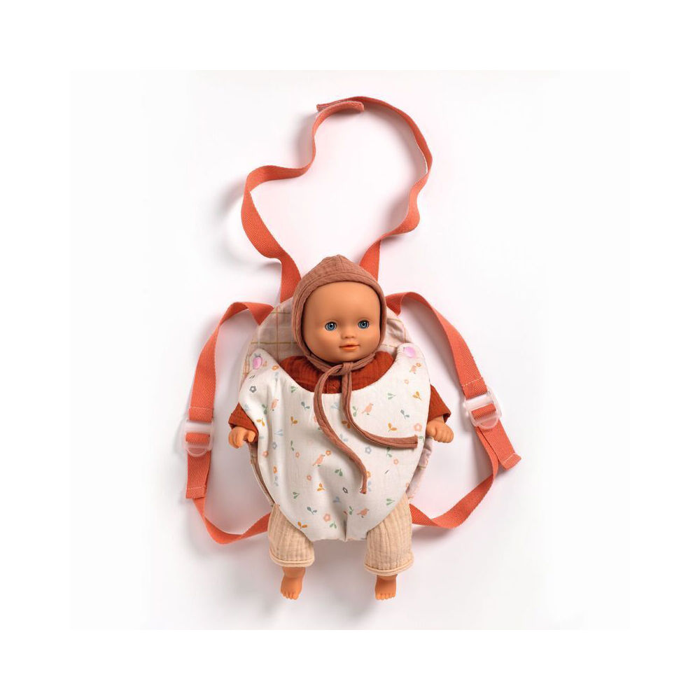 Djeco Baby Doll Carrier Pretend Play Accessory 3y+ Lavender