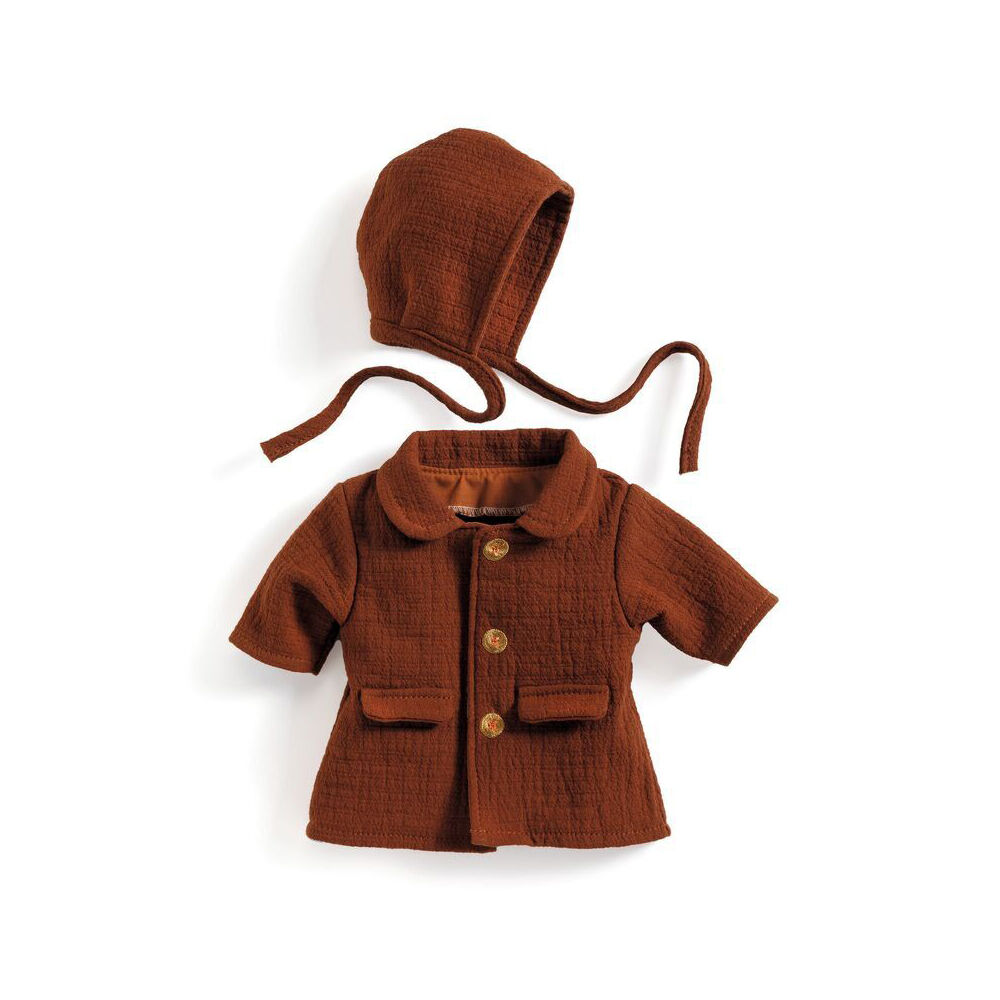 2pc Djeco Baby Doll's Autumn Outfit Kids/Toddler Toy 18m+