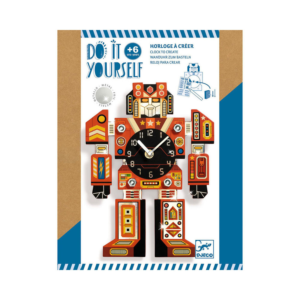 Djeco Do It Yourself Robotime Cloc Kids DIY Creative Kitk 6y+