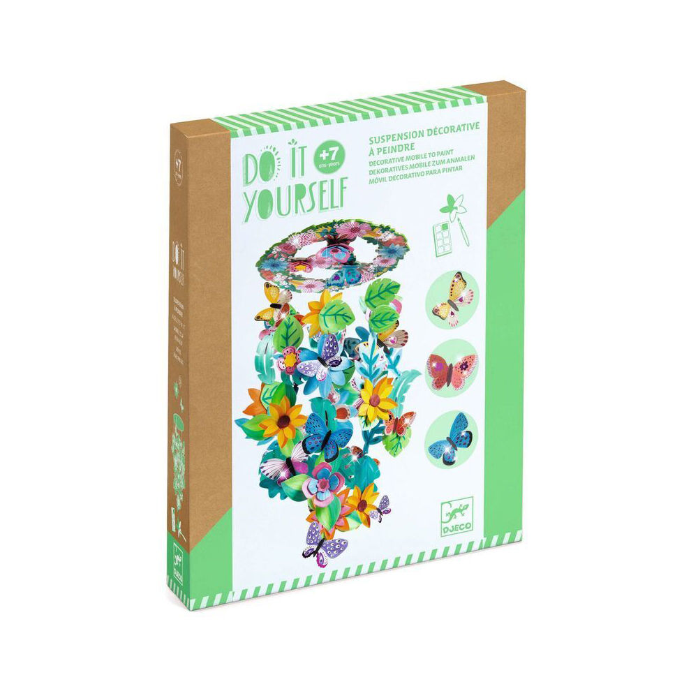 Djeco Do It Yourself Springtime Mobile Kids Paint & Assemble 7y+