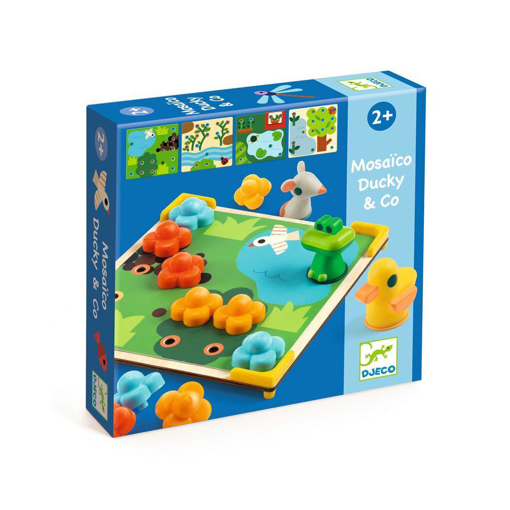 Djeco Wooden Mosaico Ducky & Co Kids Educational Game 2y+